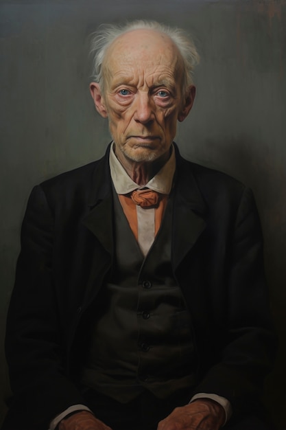 Bezpłatne zdjęcie obrazy portretu starca