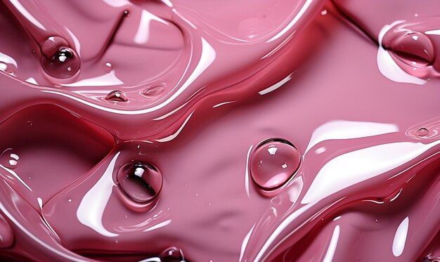 obrzydliwy render kropla wody na różowym tle