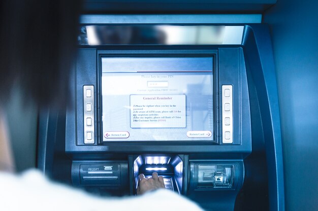 Obsługa bankomatów w banku