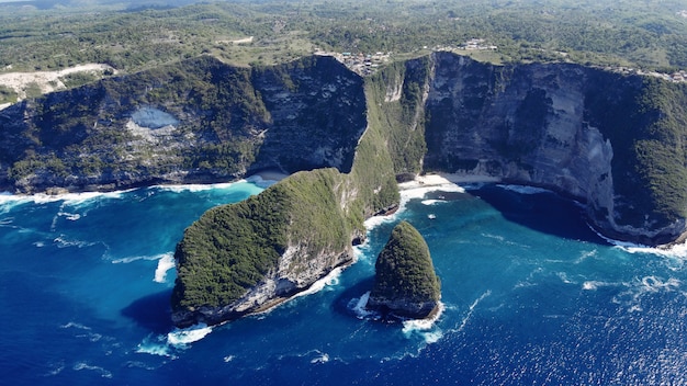 Ocean Na Bali Są Fotografowane Z Drona