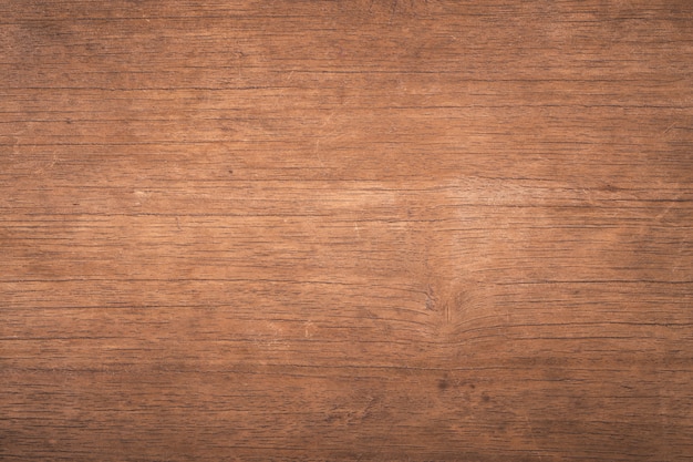 Odgórnego widoku brown drewno z pęknięciem, starego grunge zmrok textured drewniany tło powierzchnia stara brown drewniana tekstura