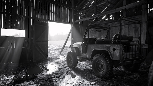 Bezpłatne zdjęcie off-road car in the wilderness