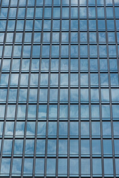 Okna szklane budynku