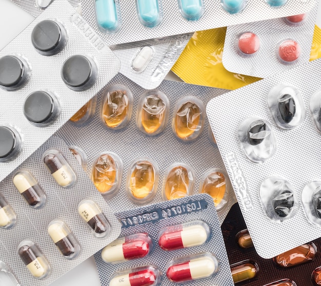 Opakowania tabletek i kapsułek leków