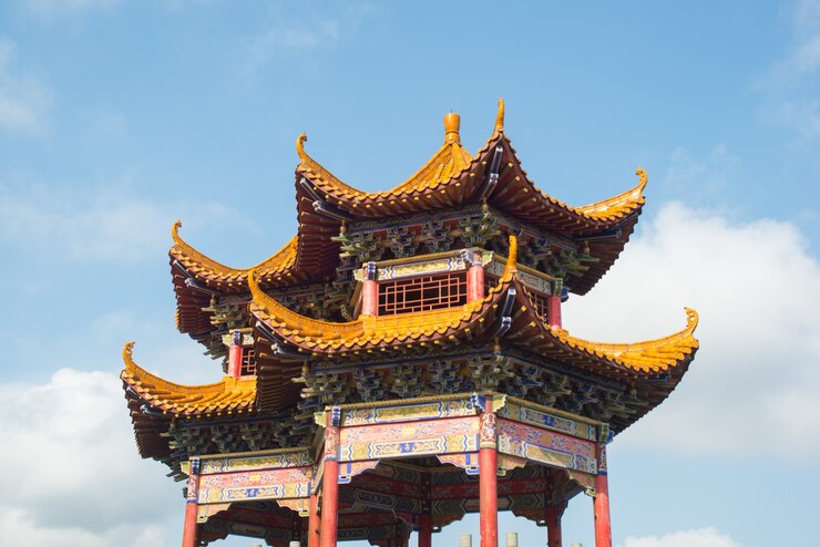 Bezpłatny plik Zdjęcie oriental architektury z nieba tle