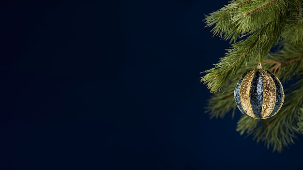 Ornament drzewa z widokiem z przodu z przestrzenią do kopiowania
