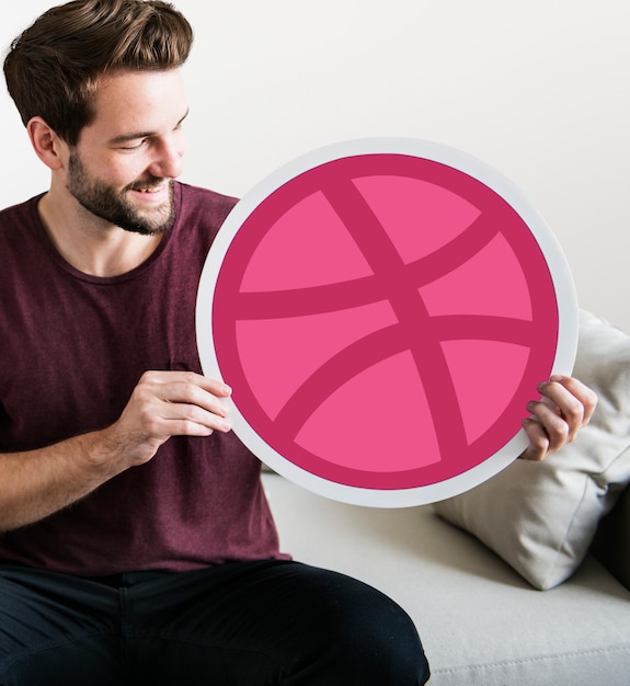 Osoba Posiadająca Ikonę Dribbble