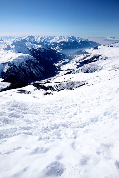 Ośrodek narciarski we francuskich Alpach