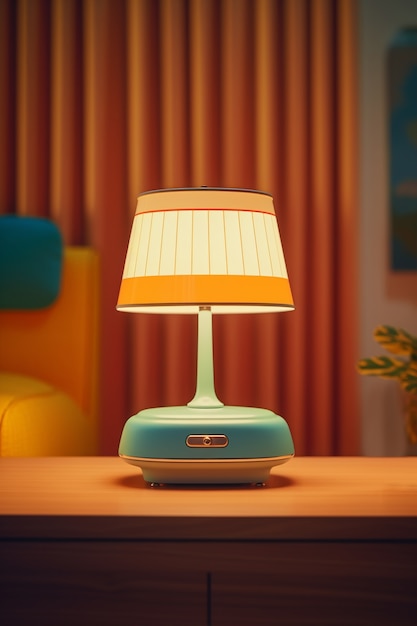 Oświetlenie lamp retro w pomieszczeniu