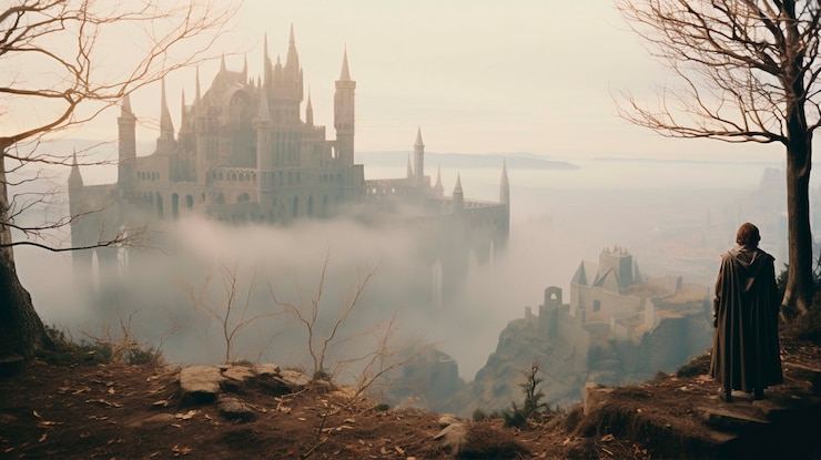 Bezpłatny plik Zdjęcie oszałamiający krajobraz gier wideo fantasy
