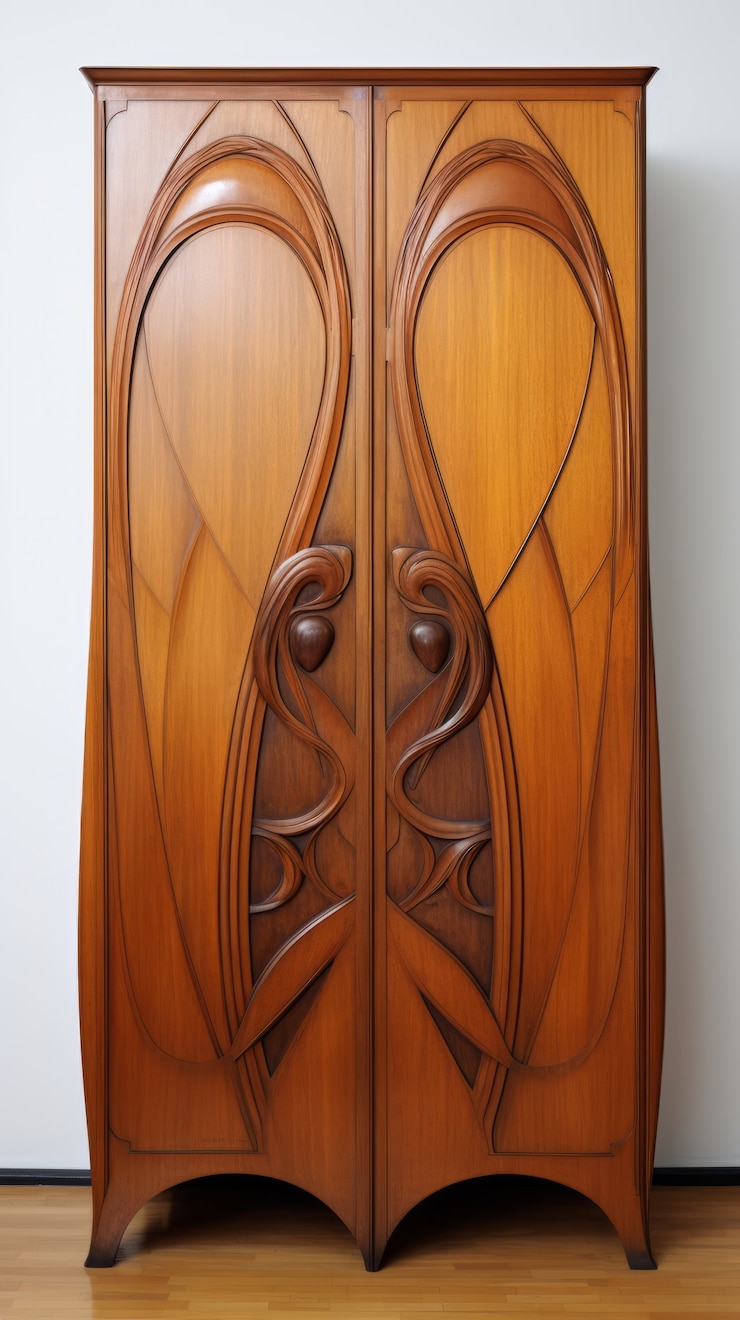Bezpłatny plik Zdjęcie ozdobna szafa w stylu art nouveau