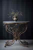 Bezpłatne zdjęcie ozdobny stół w stylu art nouveau