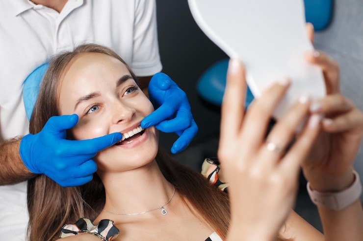 Bezpłatny plik Zdjęcie pacjent i dentysta