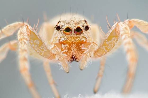 Bezpłatne zdjęcie pająk w środowisku studyjnym