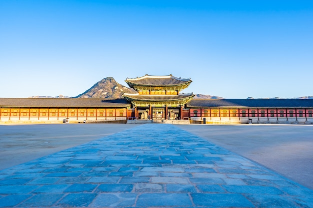 Bezpłatne zdjęcie pałac gyeongbokgung