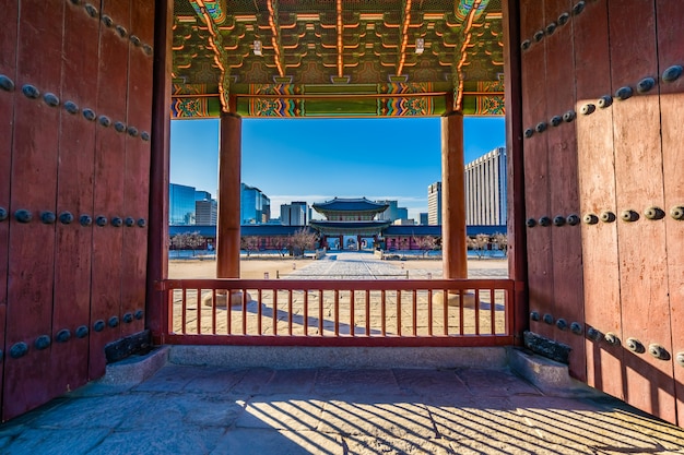 Bezpłatne zdjęcie pałac gyeongbokgung