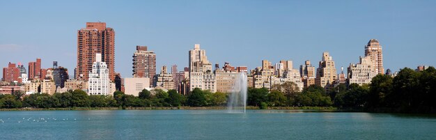 Panorama Central Parku na Manhattanie