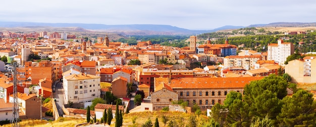 panorama Teruel z zabytkami