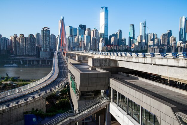 Panoramę miasta Chongqing