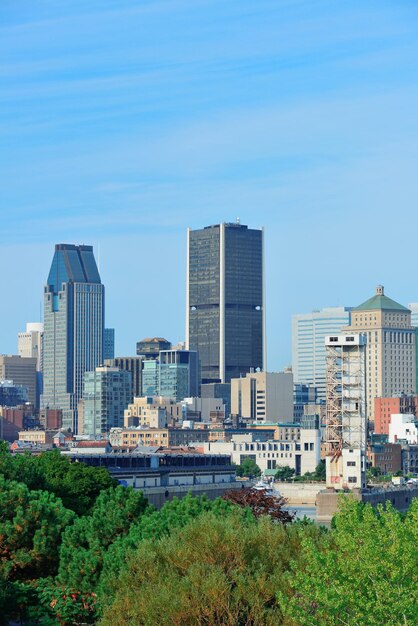 Panoramę miasta Montreal