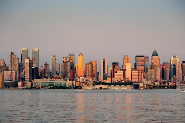 Panoramę miasta z Nowego Jorku na Manhattanie