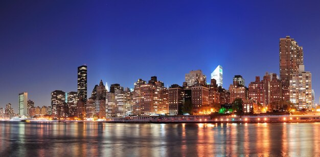 Panoramę śródmieścia Nowego Jorku na Manhattanie