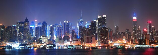 Panoramę śródmieścia Nowego Jorku na Manhattanie