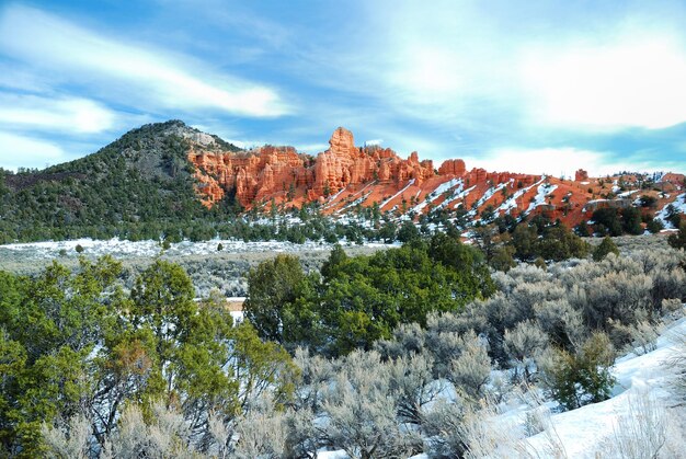 Park Narodowy Bryce Canyon ze śniegiem