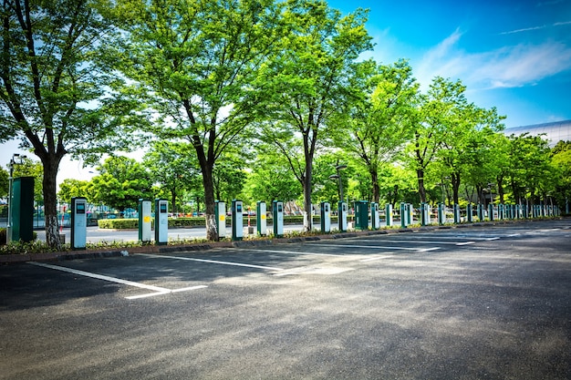 Bezpłatne zdjęcie parking elektryczny