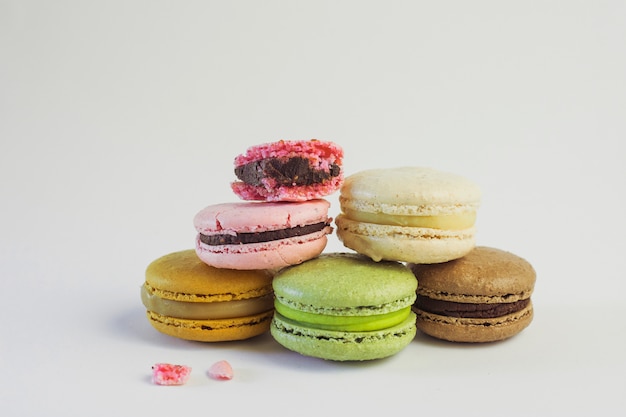 Pastelowy kolor wieży macaron