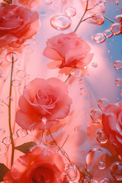 Piękna aranżacja róż