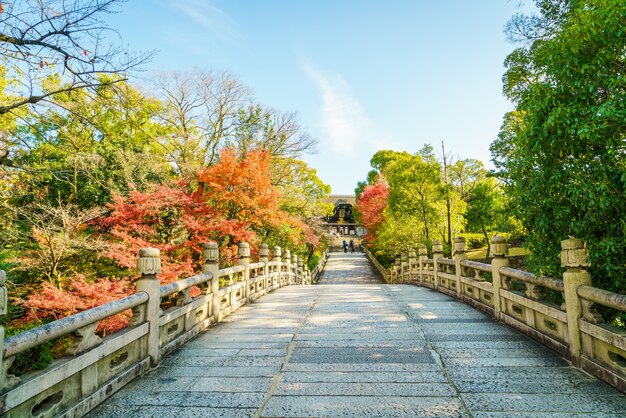 Piękna Architektura w Kiyomizu-dera Temple Kioto, Japonia