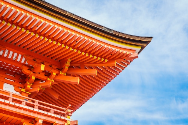 Piękna Architektura w Kiyomizu-dera Temple Kioto, Japonia