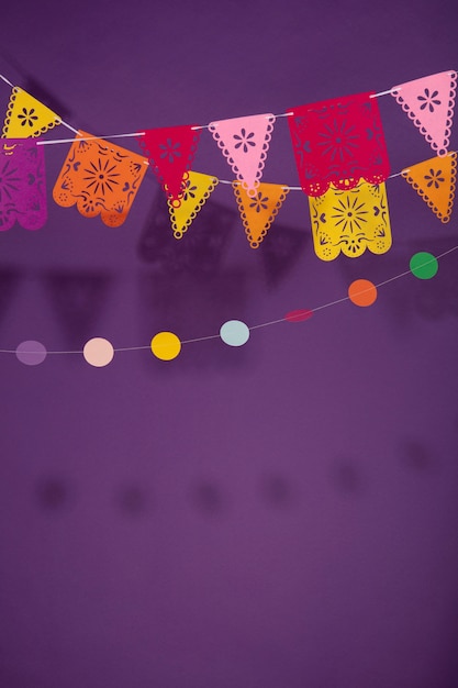 Bezpłatne zdjęcie piękna meksykańska dekoracja imprezowa