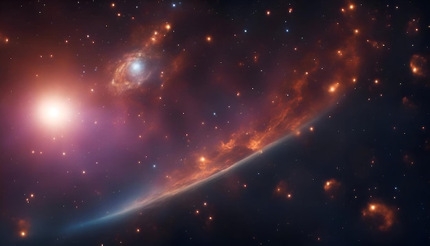 Piękna mgławica w głębokiej przestrzeni Elementy tego zdjęcia dostarczone przez NASA