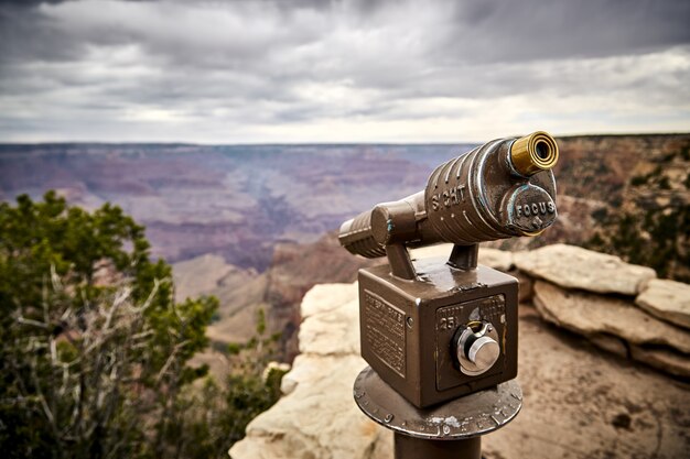 Piękna sceneria teleskopu widokowego w Parku Narodowym Wielkiego Kanionu, Arizona - USA