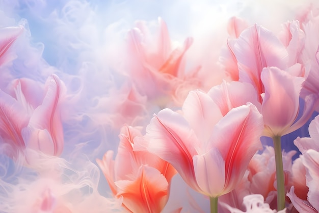 Bezpłatne zdjęcie piękna tapeta w kwiaty