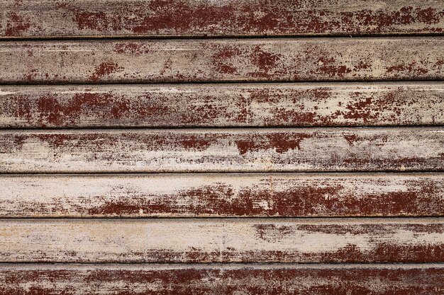 Piękna Tekstura Grunge Rusty Stripes Wall. Poziomy. Wzór. Rusty Tle.
