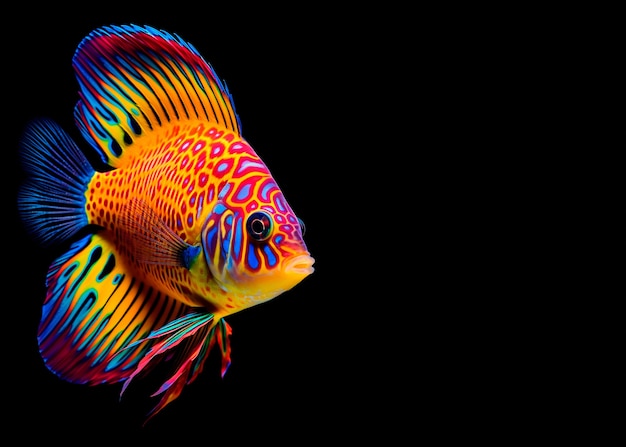 Piękne egzotyczne kolorowe ryby