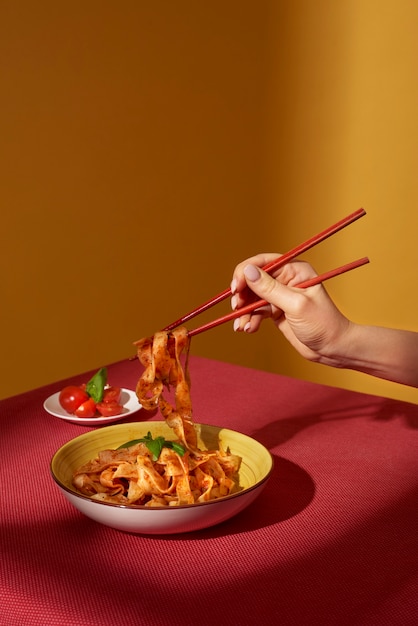 Bezpłatne zdjęcie piękne i pyszne azjatyckie jedzenie?