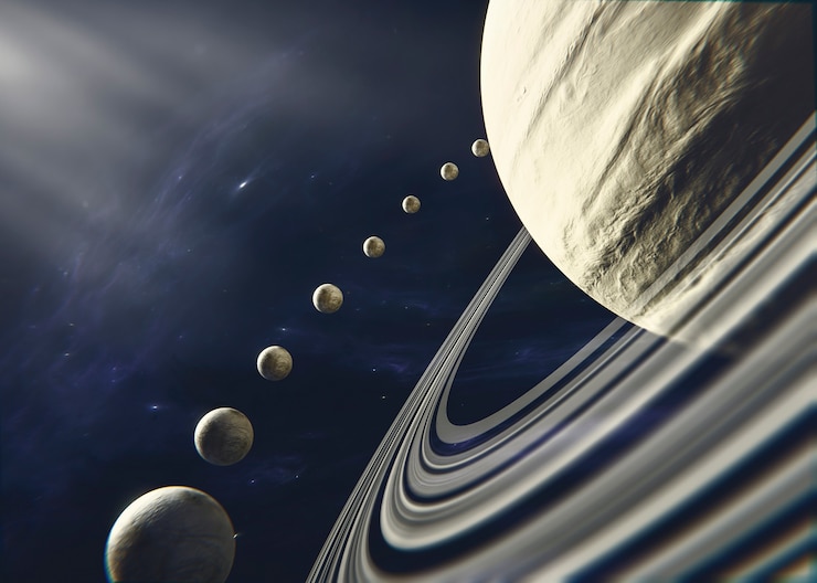 Bezpłatny plik Zdjęcie piękne planety w kosmosie