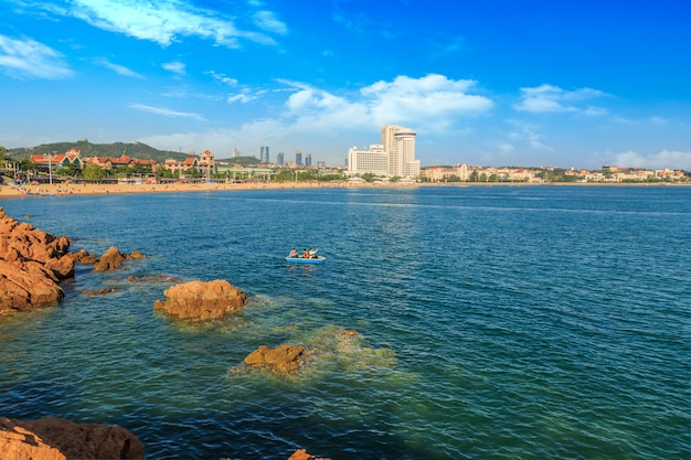 Piękne światło dzielnicy turystyki widok plaży