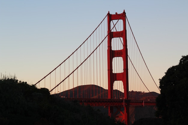 Piękne Ujęcie The Golden Gate Bridge