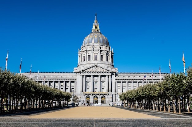 Bezpłatne zdjęcie piękne zdjęcie ratusza w san francisco soma usa