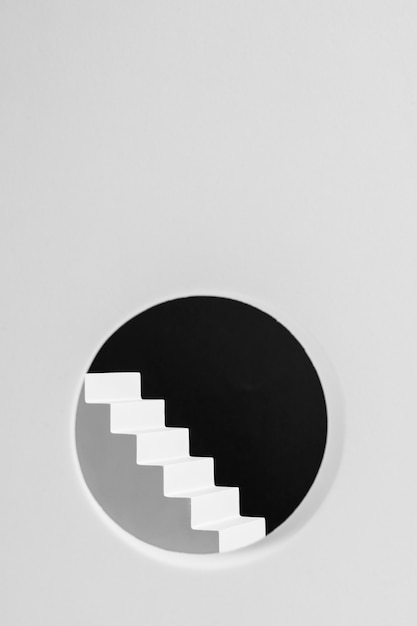 Bezpłatne zdjęcie piękny czarno-biały minimalistyczny design