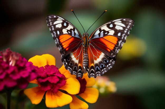 Piękny motyl w naturze