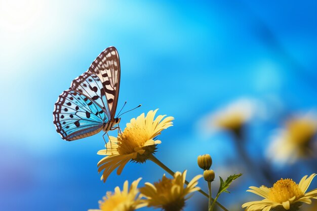 Piękny motyl w naturze