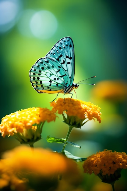 Piękny motyl w naturze