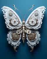 Bezpłatne zdjęcie piękny motyl z szczegółowym wzorem