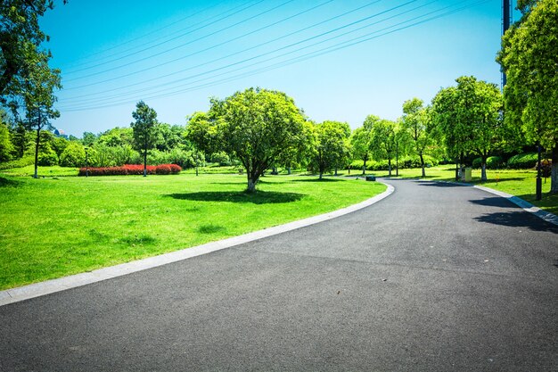 Piękny park miejski